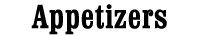 Appetisers